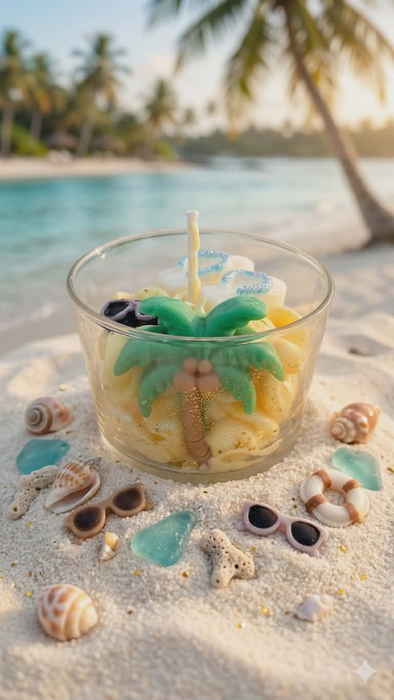 Bougie Peach-Beach